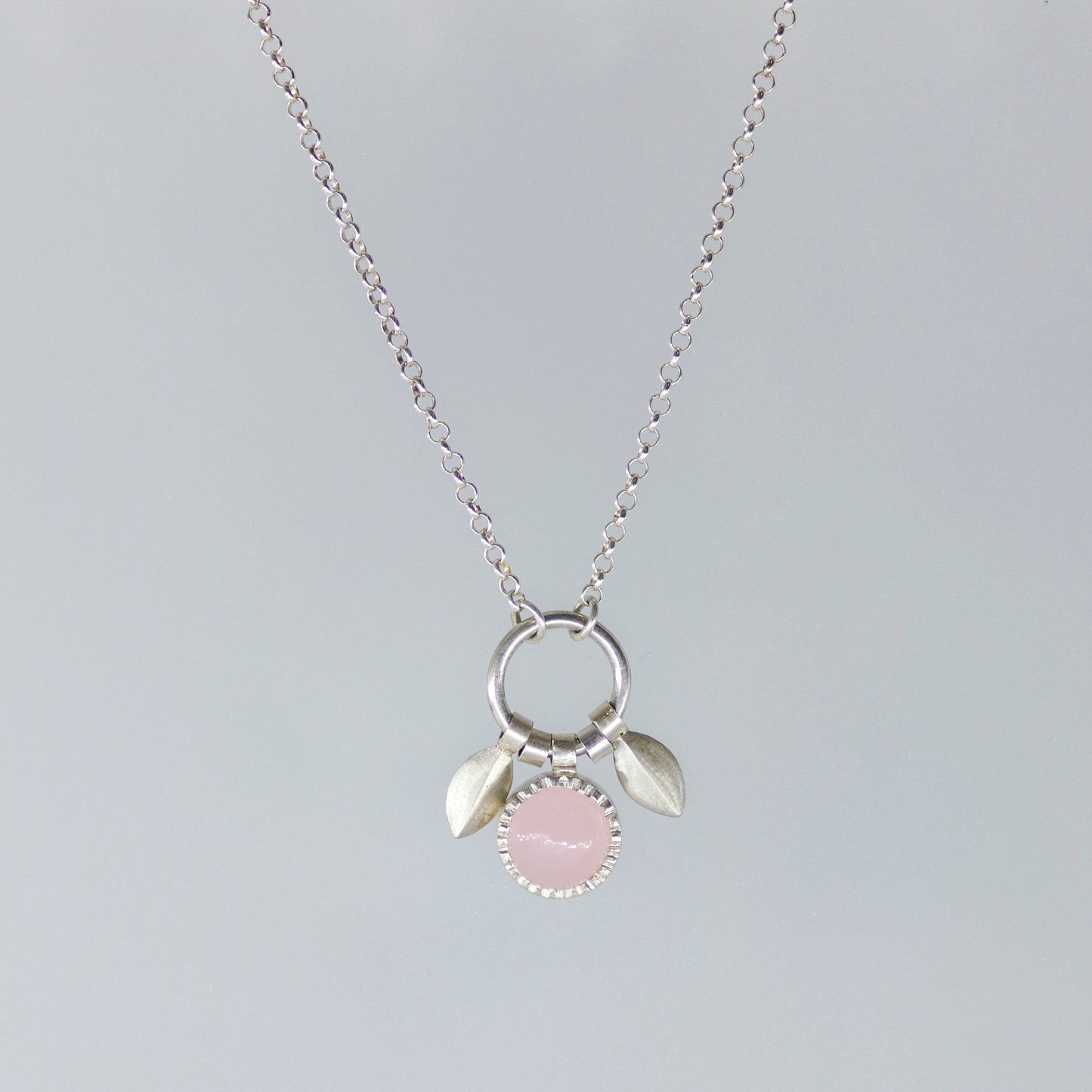 Andrea Mueller, Chalcedony + Leaves Necklace
