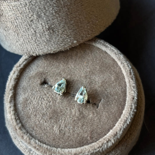 RYHN, Aquamarine Tear Studs