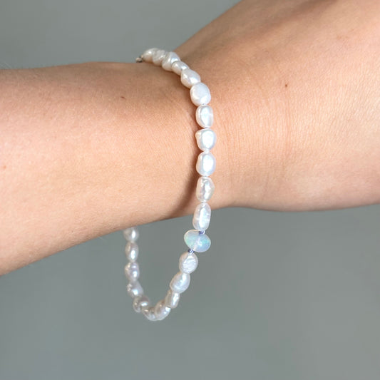 Kathryn Rebecca, Beach Bracelet - Pearl