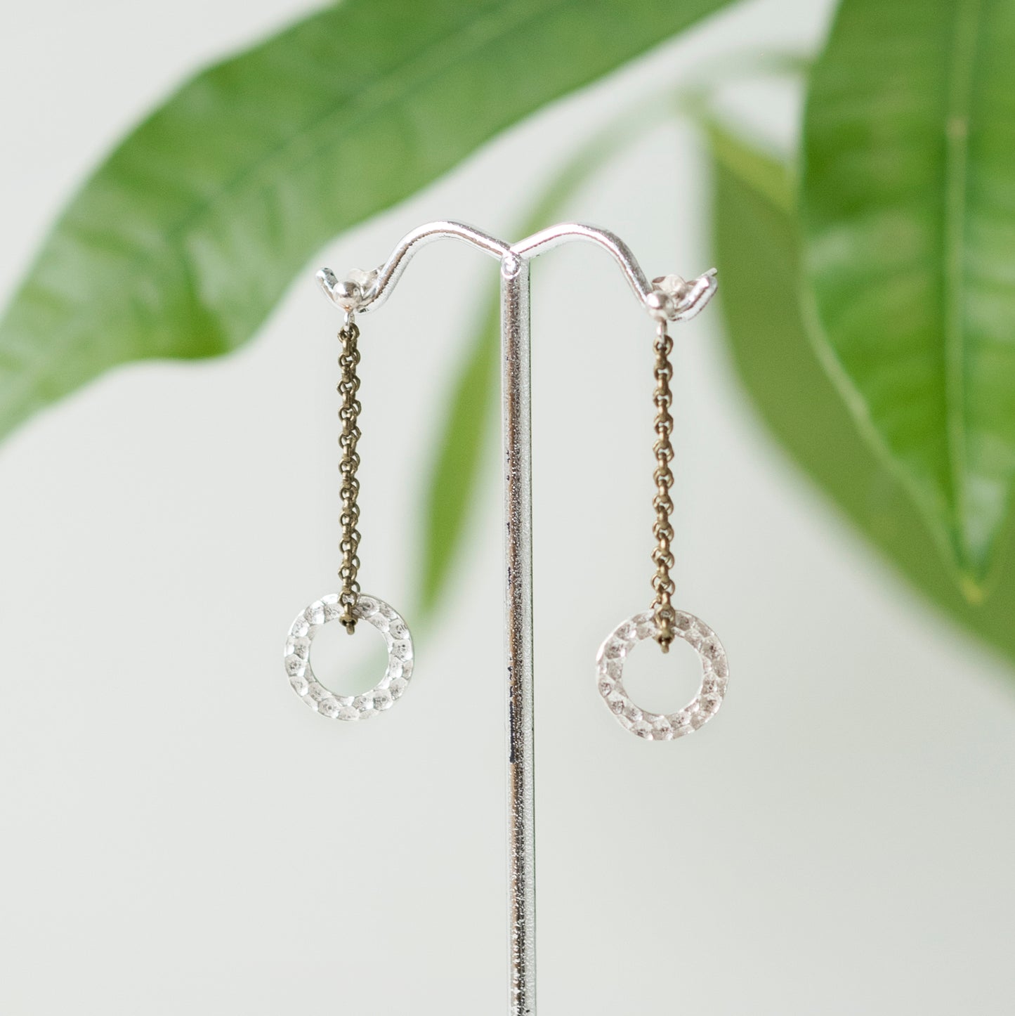 Brenda Wong, Dimpled Circle Earrings