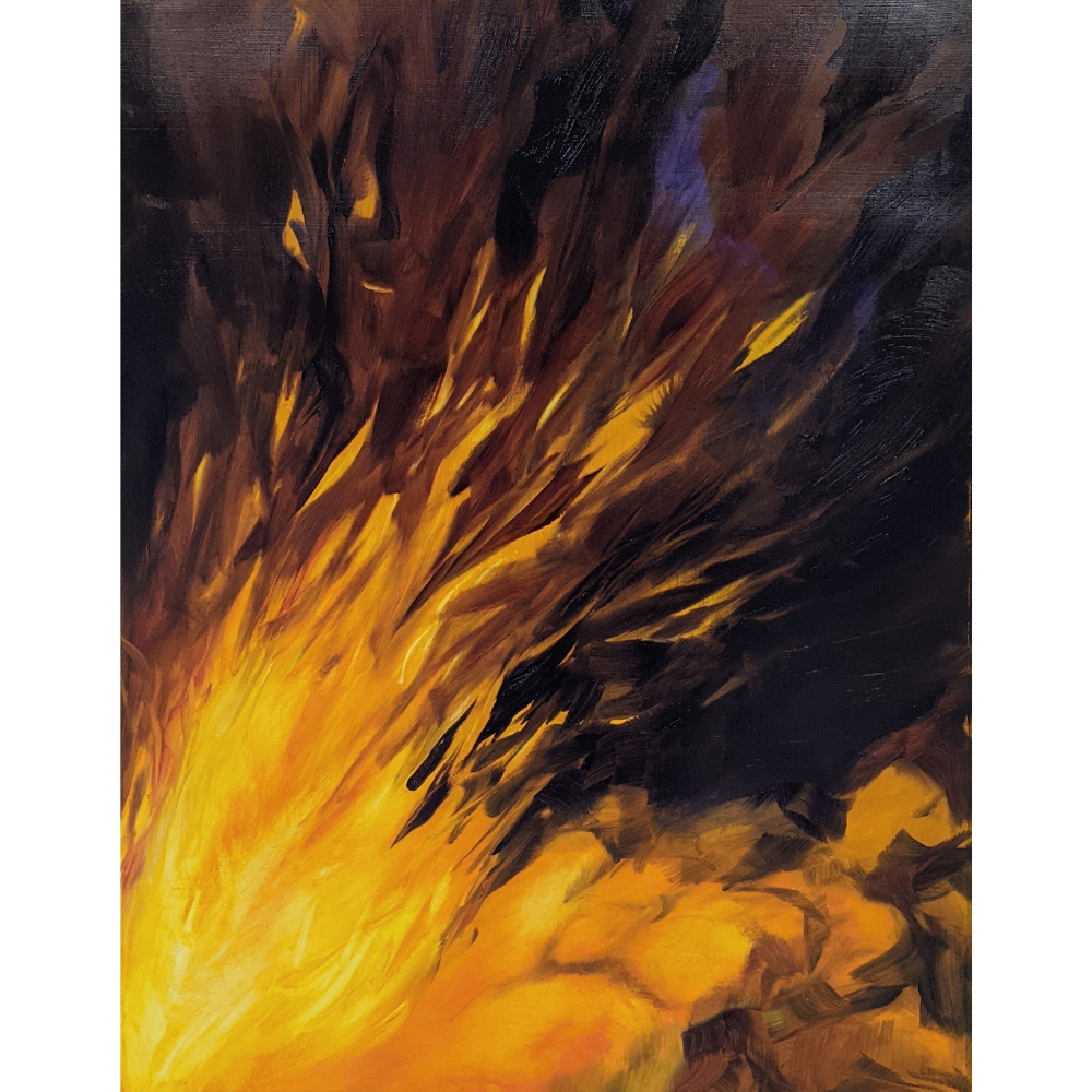 Tiffany April, Fire (Study)