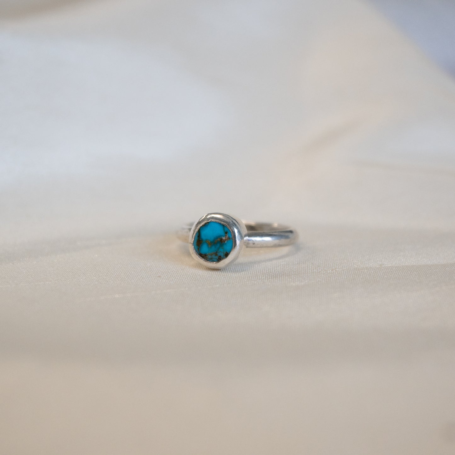 Galili Ellis, Round Turquoise and Silver Ring