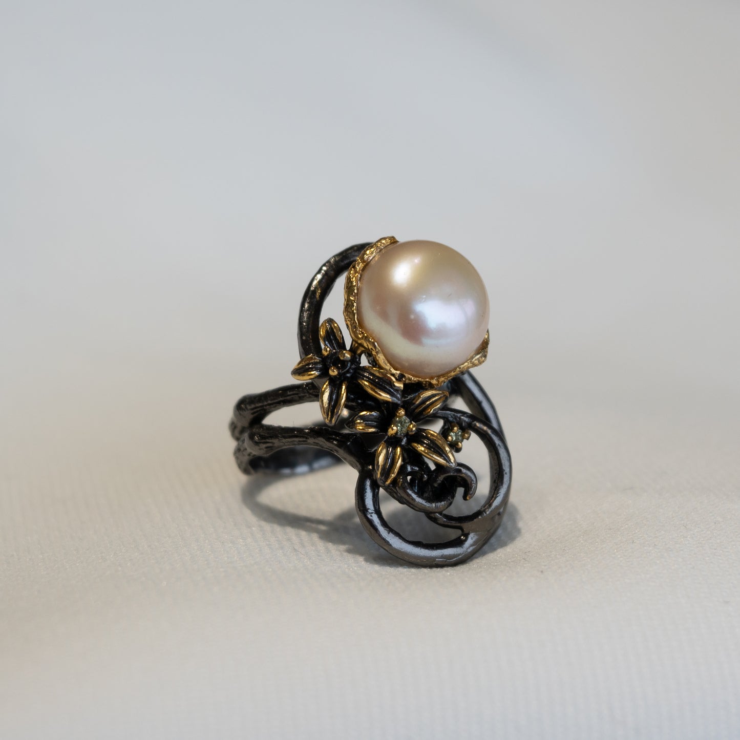 Out Designs, Floral Pearl Ring