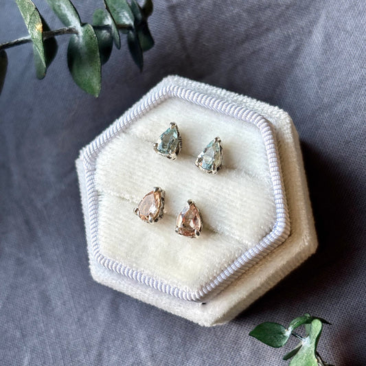 RYHN, Aquamarine Tear Studs