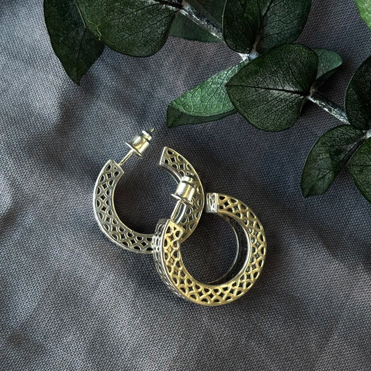 Spoke, Meander Earrings