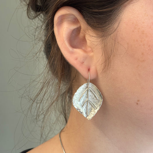 Galili Ellis, Rose Leaf Earrings