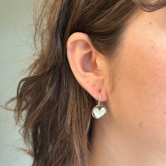 Galili Ellis, Heart Silver Ear Hooks