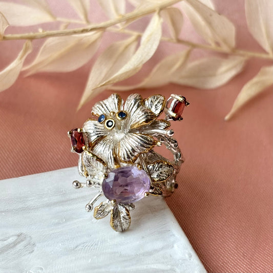Out Designs, Floral Cluster Ring