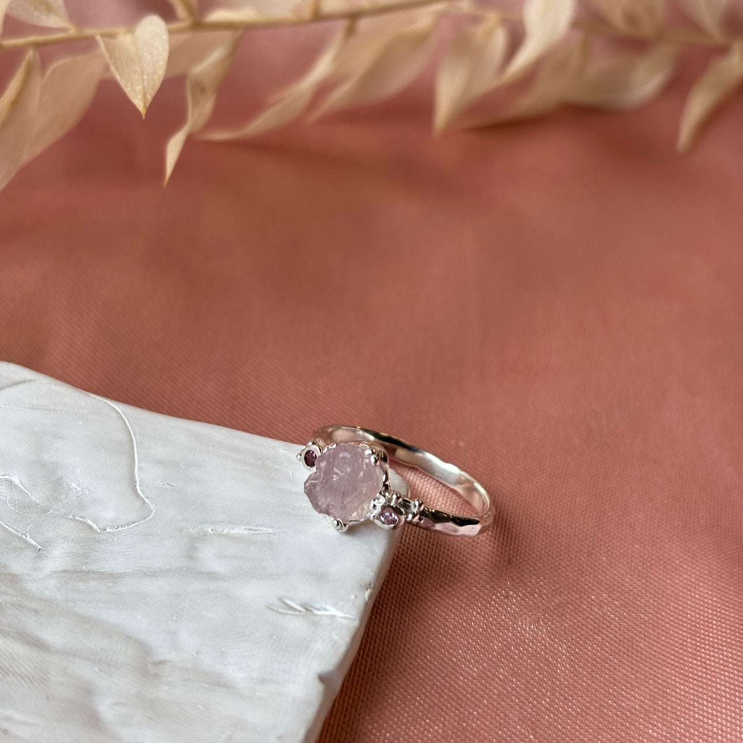 Out Designs, Pink Sapphire and Amethyst Ring