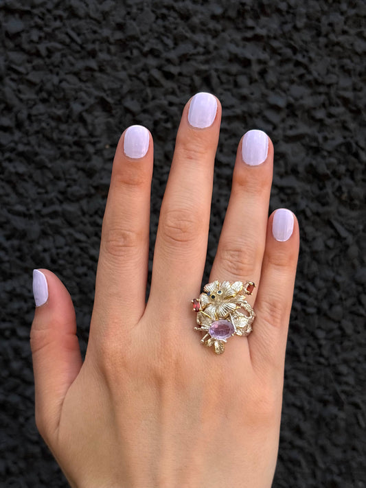 Out Designs, Floral Cluster Ring