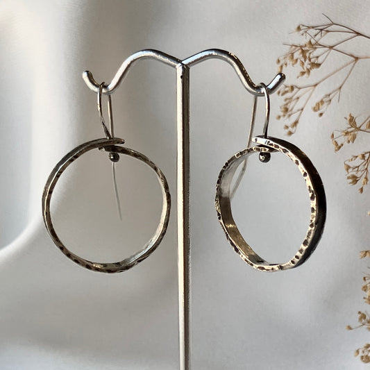 Galili Ellis, Small Silver Circle Dangles