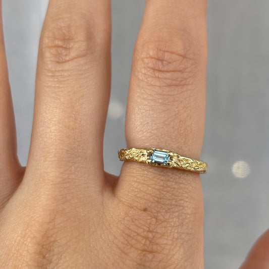 RYHN, Per Se Montana Sapphire Baguette Gold Ring