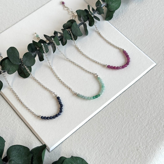 Alexandra Temple, Ruby Silver Bracelet