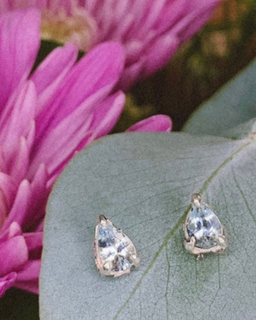 RYHN, Aquamarine Tear Studs