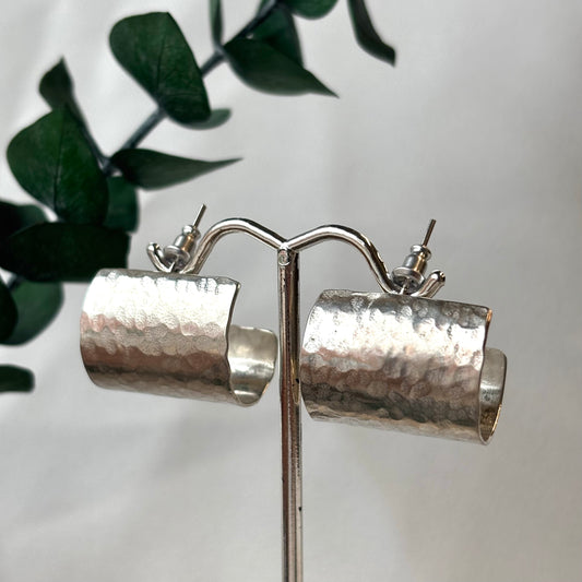 Galili Ellis, Chunky Wide Sterling Silver Hoops