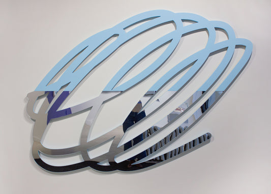 Nate Nettleton, Untitled (Sky Blue and Mirror)