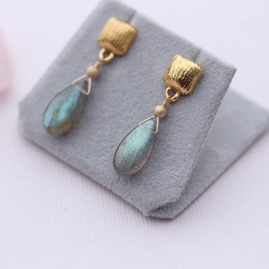 Kathryn Rebecca, Labradorite Drop Earrings