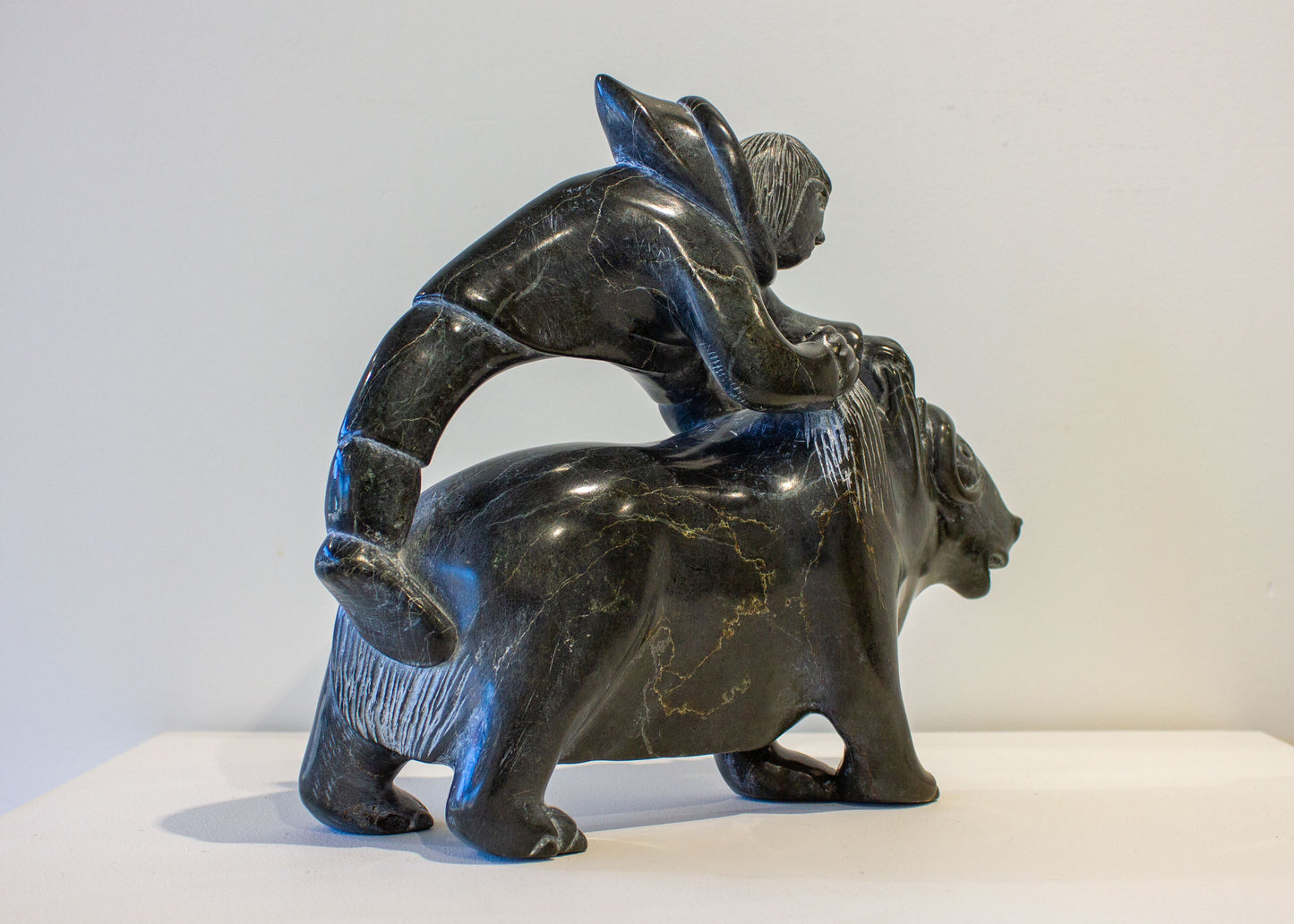 Lucassie Echalook, Man Riding Musk Ox
