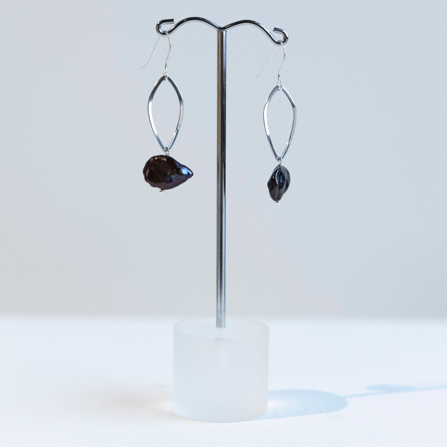 Brenda Wong, Twisted Oval Marquise Loop with Pearls