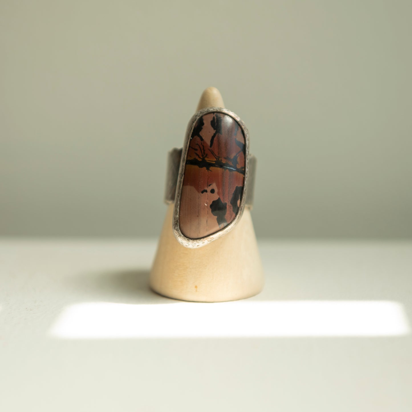 Lori Francescutti, Indian Paint Stone Freeform Ring