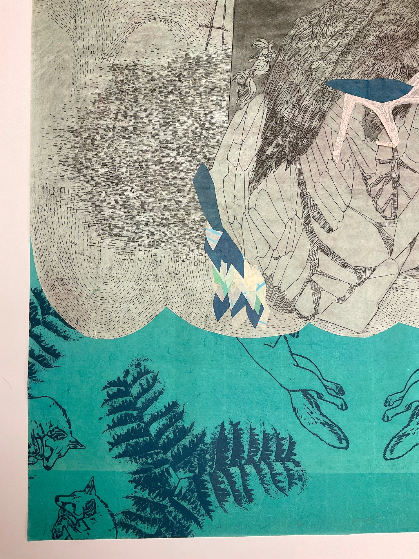 Elizabeth D'Agostino, Other Collisions, Owl (Green)