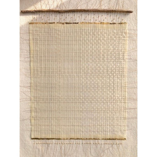 Ava Roth, Woven Horsehair with Beeswax and Gold Leaf