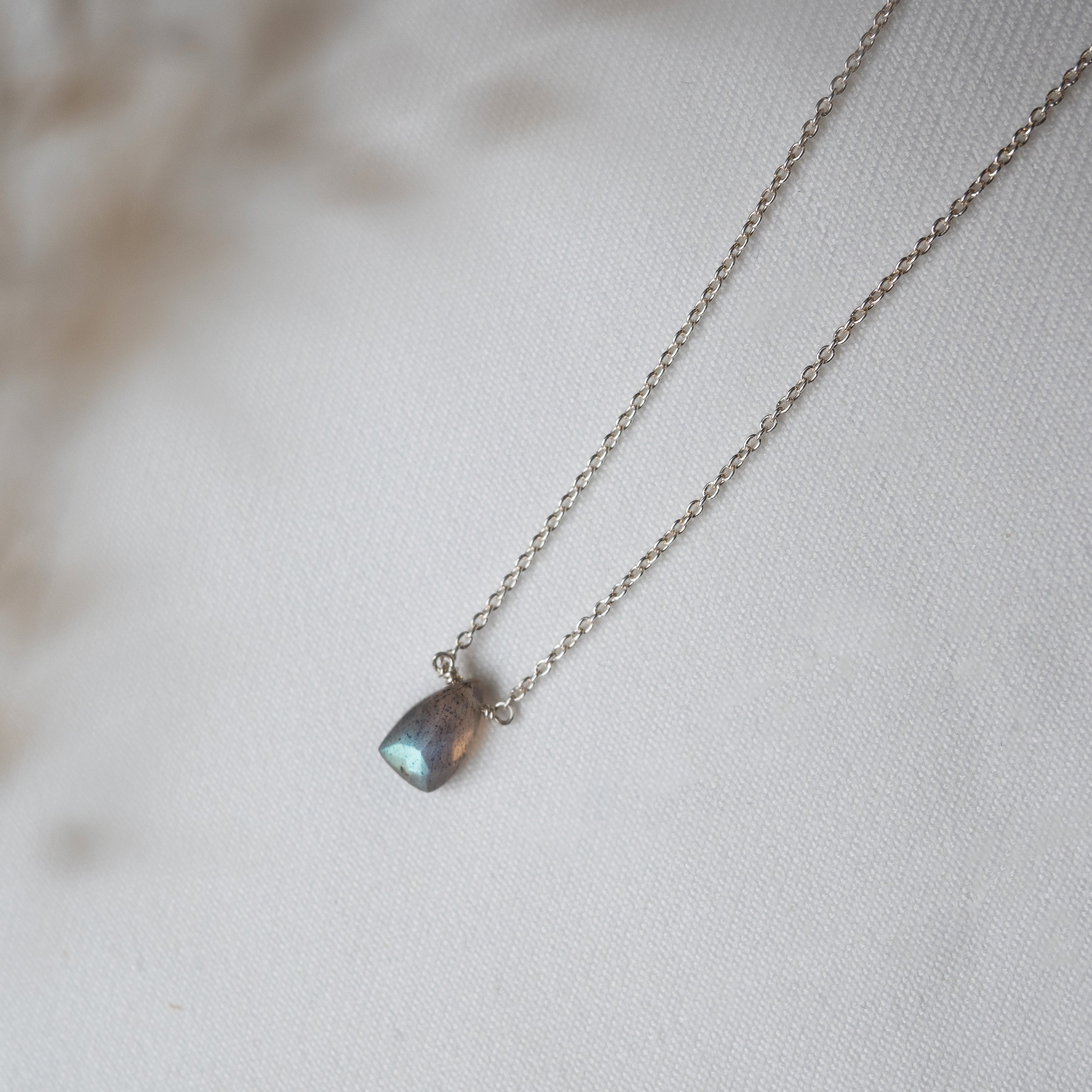 Kathryn Rebecca, Faceted Labradorite Necklace-1