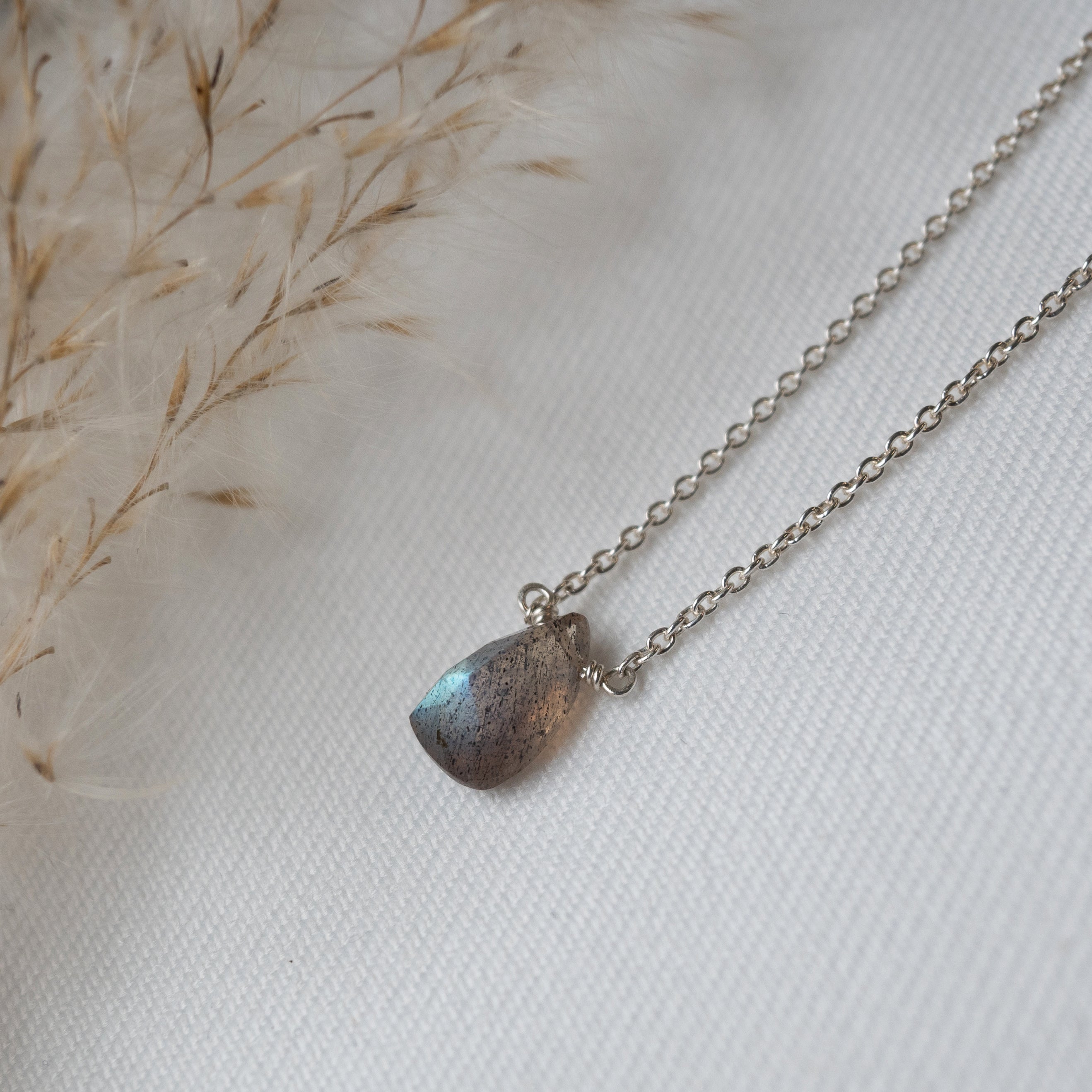 Kathryn Rebecca, Faceted Labradorite Necklace-2