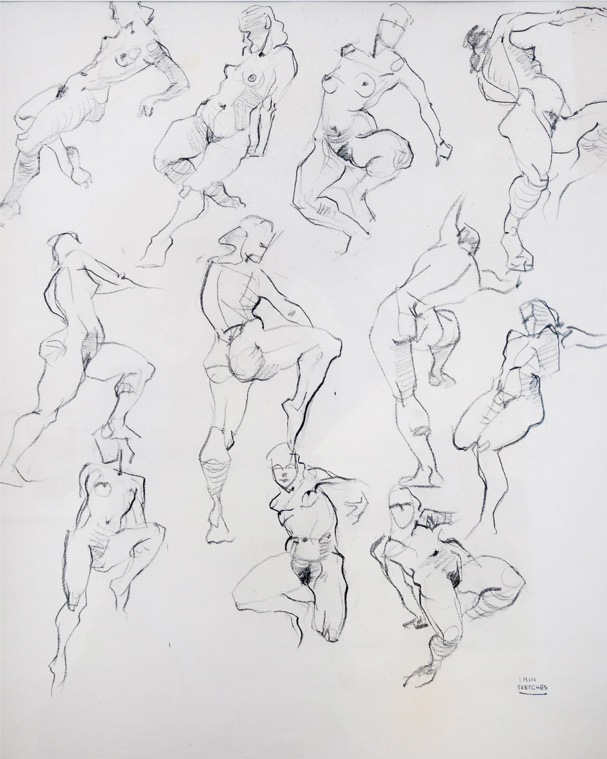 Gerald Trottier, 5 Female Figures-1