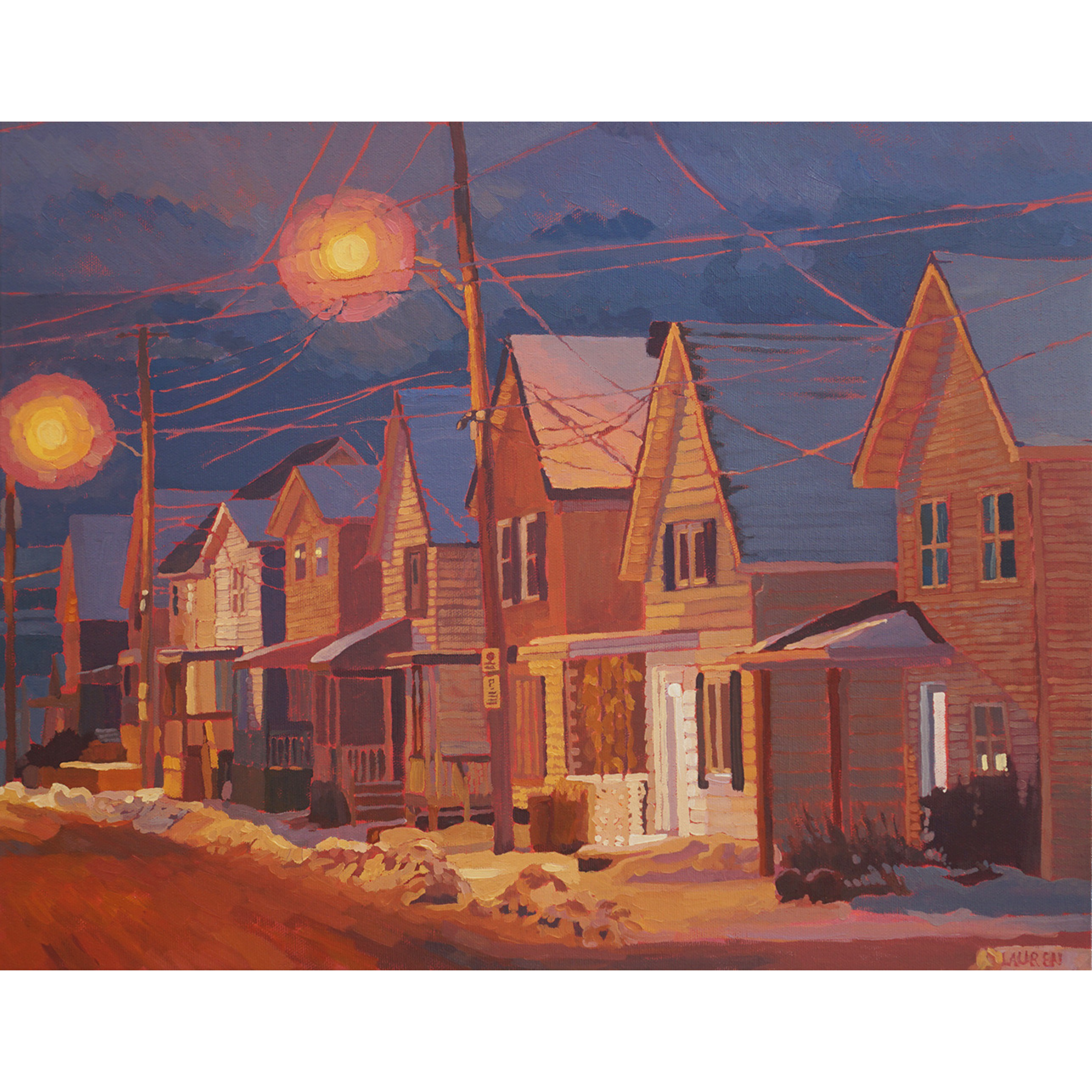 Lauren Mercer-Smail, Rue Papineau at Night