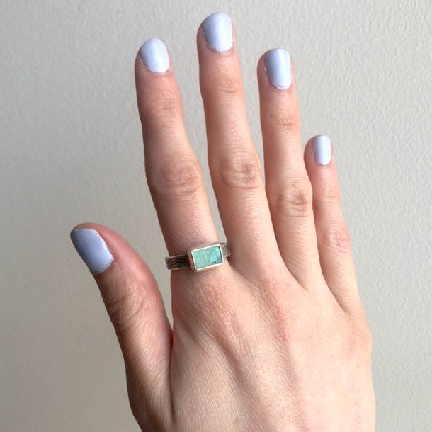 Galili Ellis, Rectangle Turquoise Ring