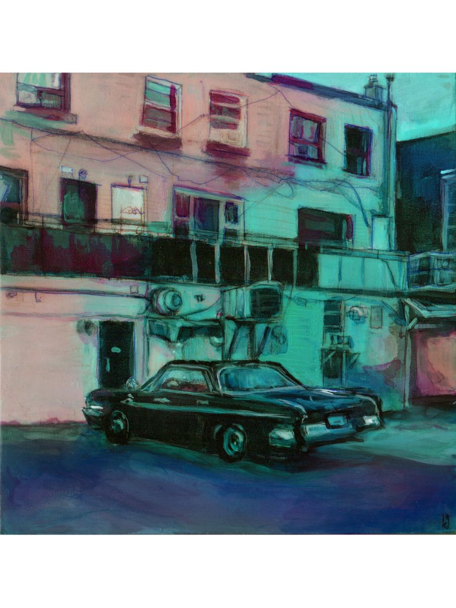 Kelly Grace, Study for "Alley Cat"-4