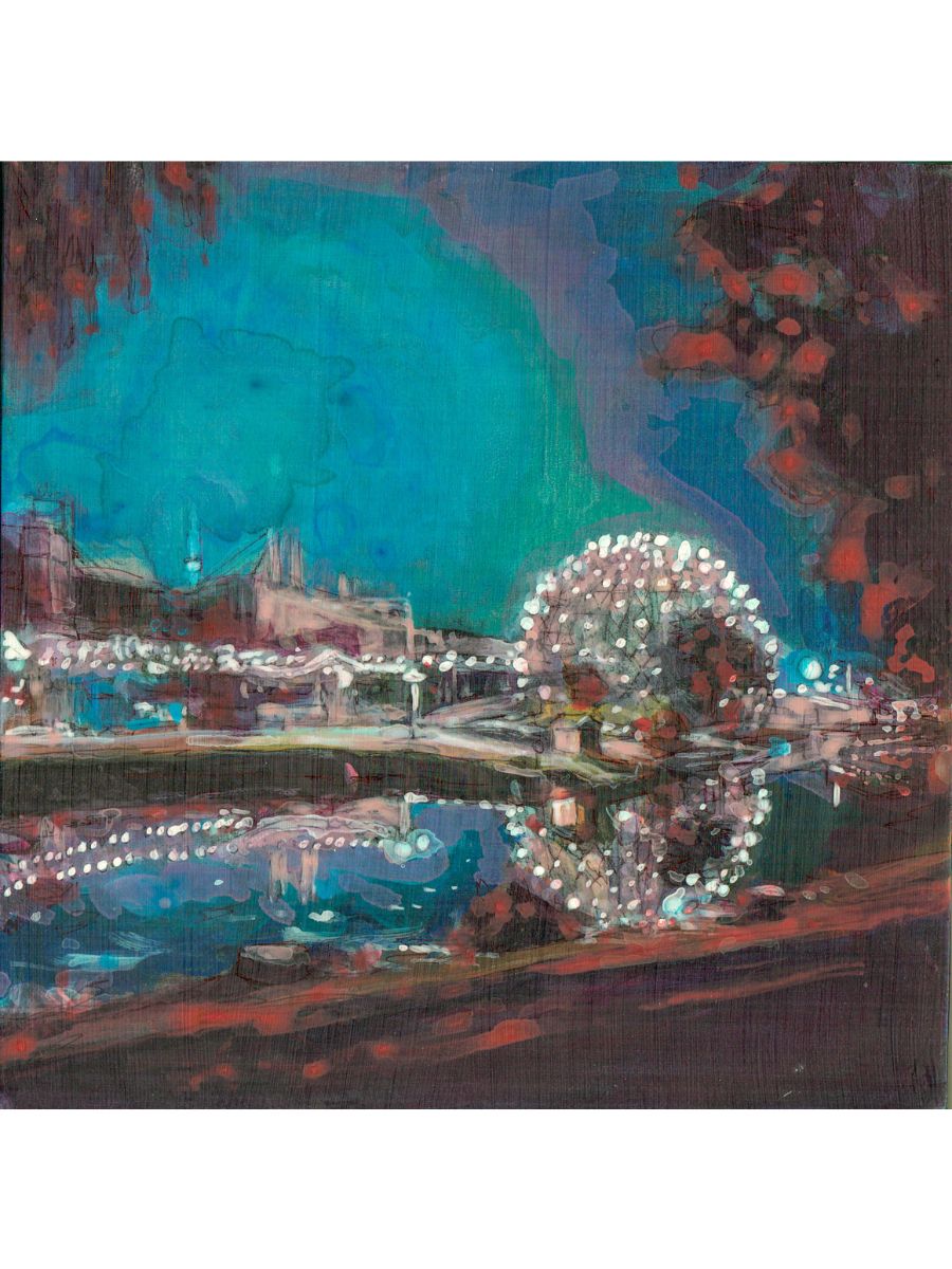 Kelly Grace, Study for "Cinesphere At Night"