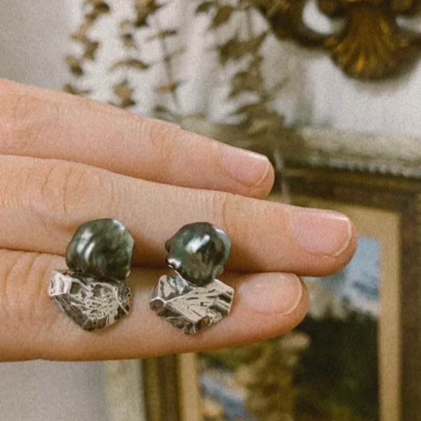 RYHN, Keshi Stone Earrings-3