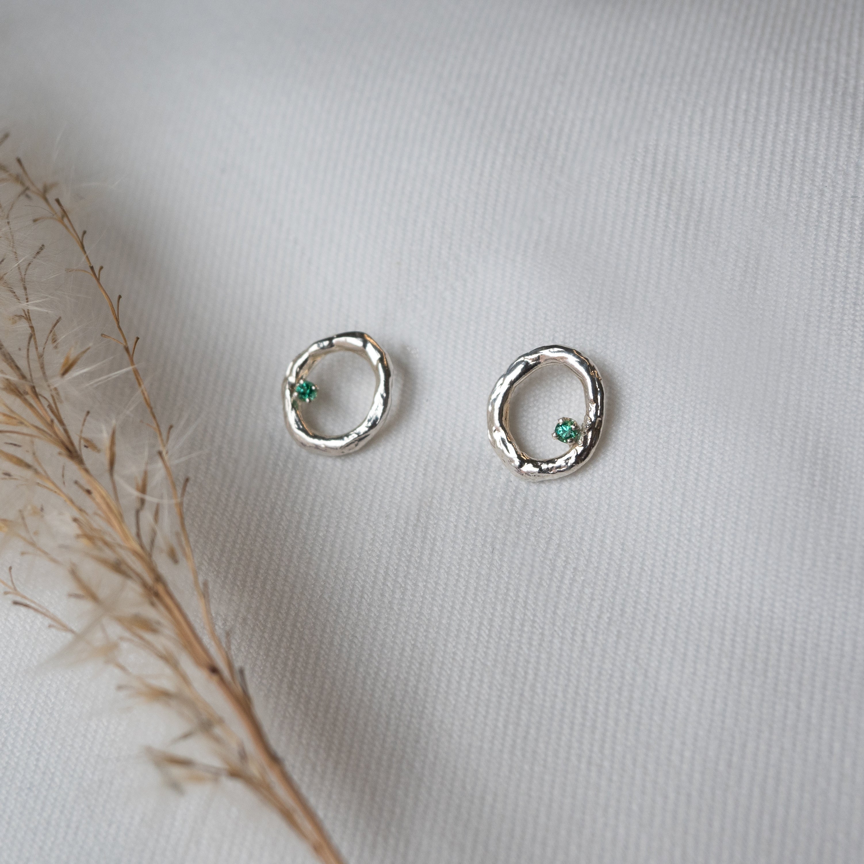 Kathryn Rebecca, Circle Branch Stud Earrings
