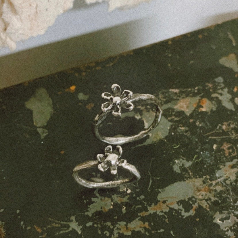 RYHN, Large Wildflower Silver Ring