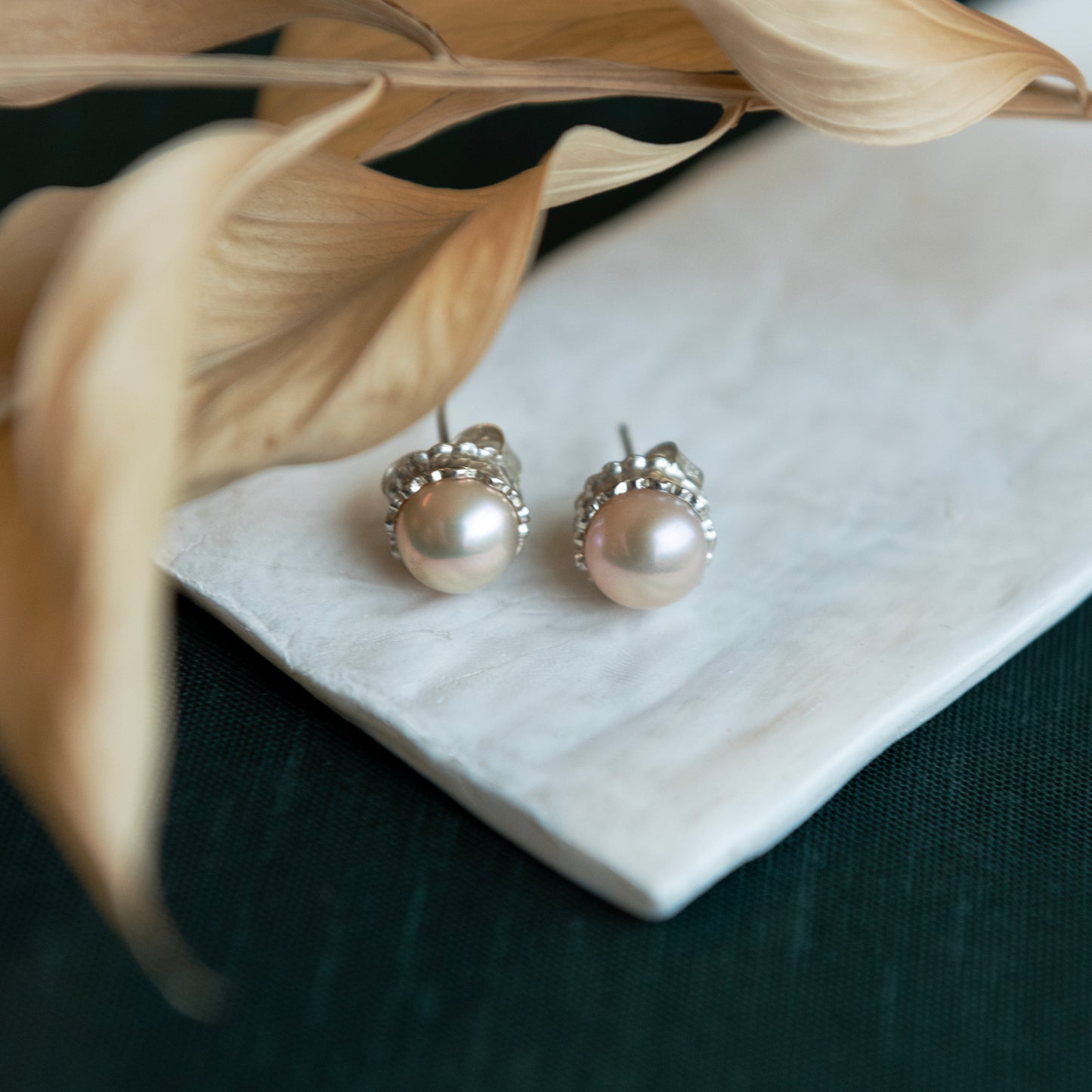 Kathryn Rebecca, Detailed Pearl Earrings
