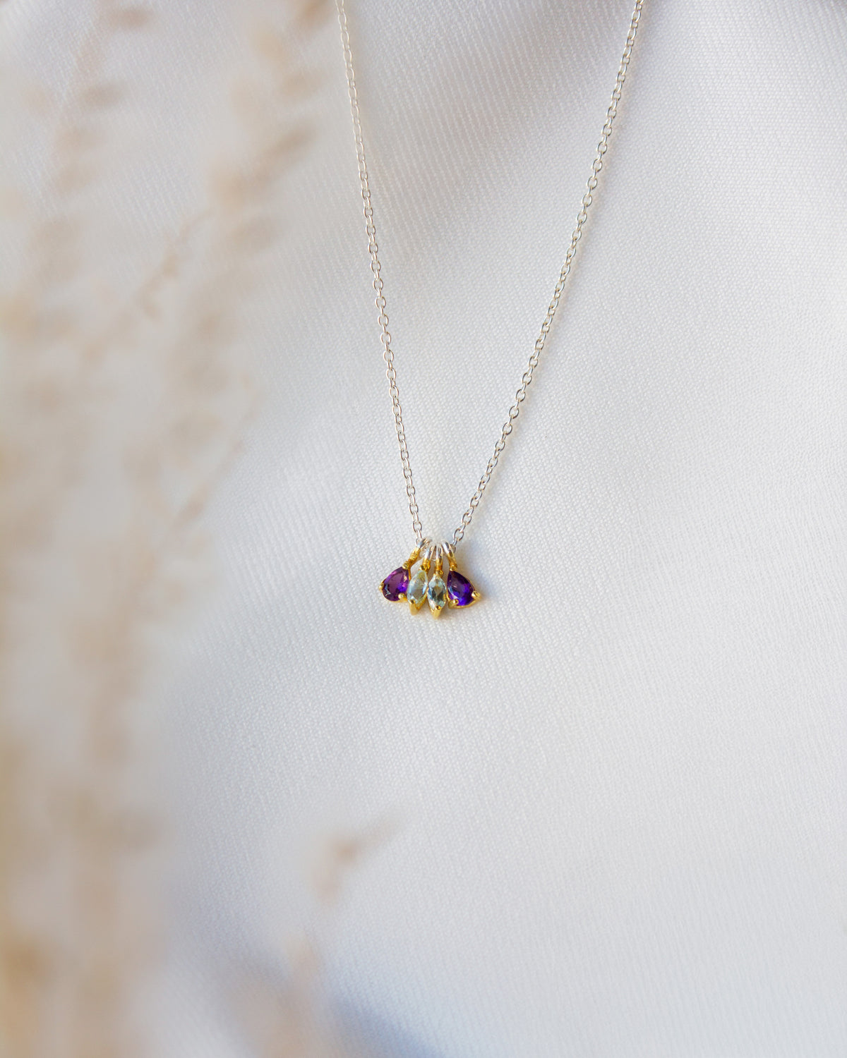 Out Designs, Amethyst Charm Necklace-1