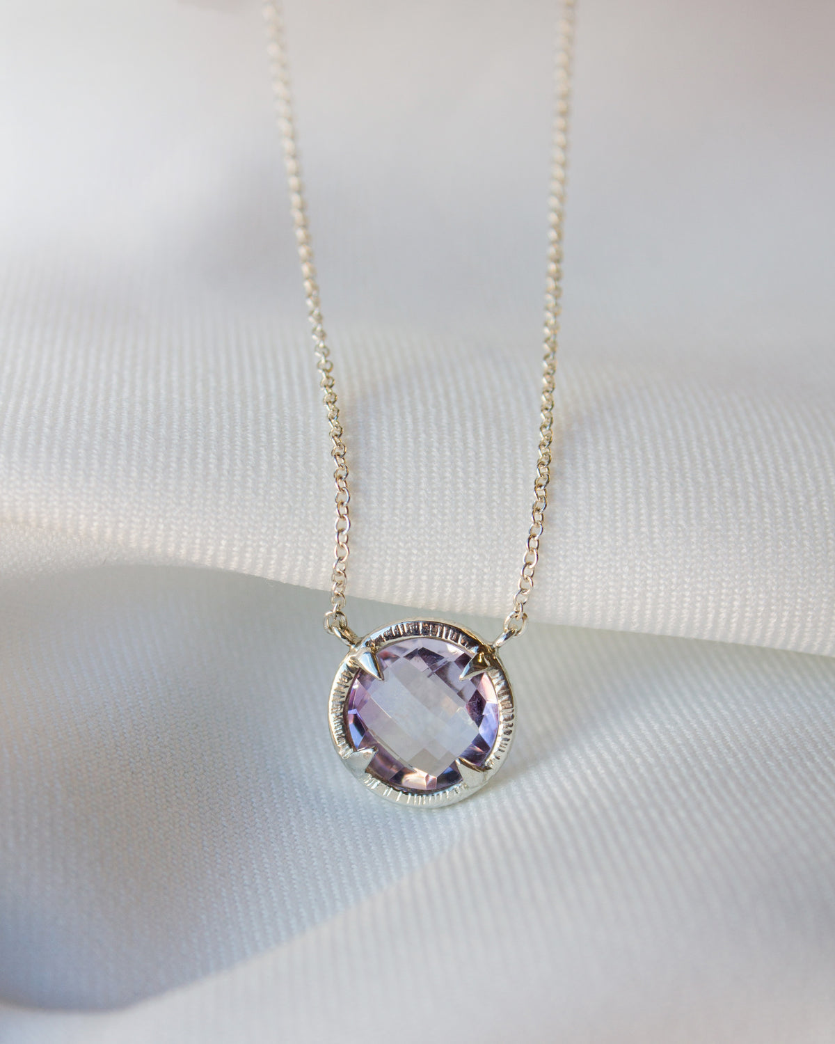 Kathryn Rebecca, Amethyst Aster Coin Necklace-3