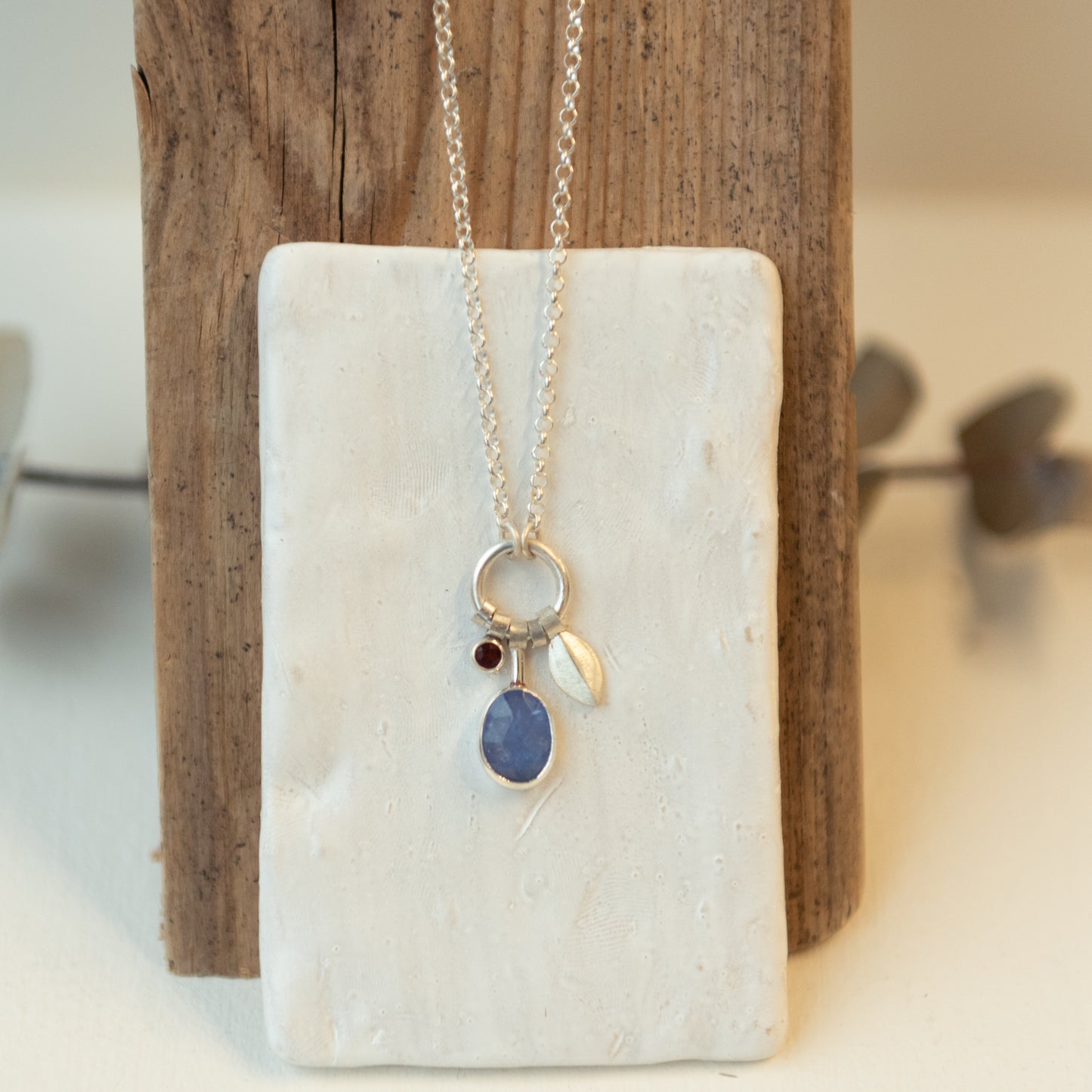 Andrea Mueller, Collection of 3 Tanzanite and Garnet Necklace