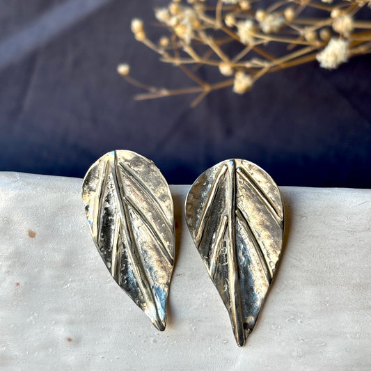 Galili Ellis, Applewood Leaf Silver Studs