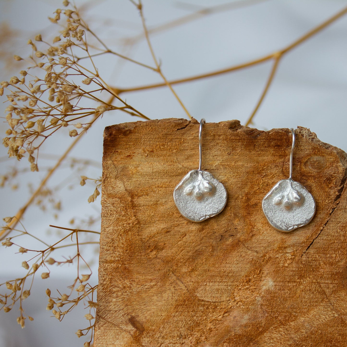 Andrea Mueller, Medium Floral Talisman Hook Earrings