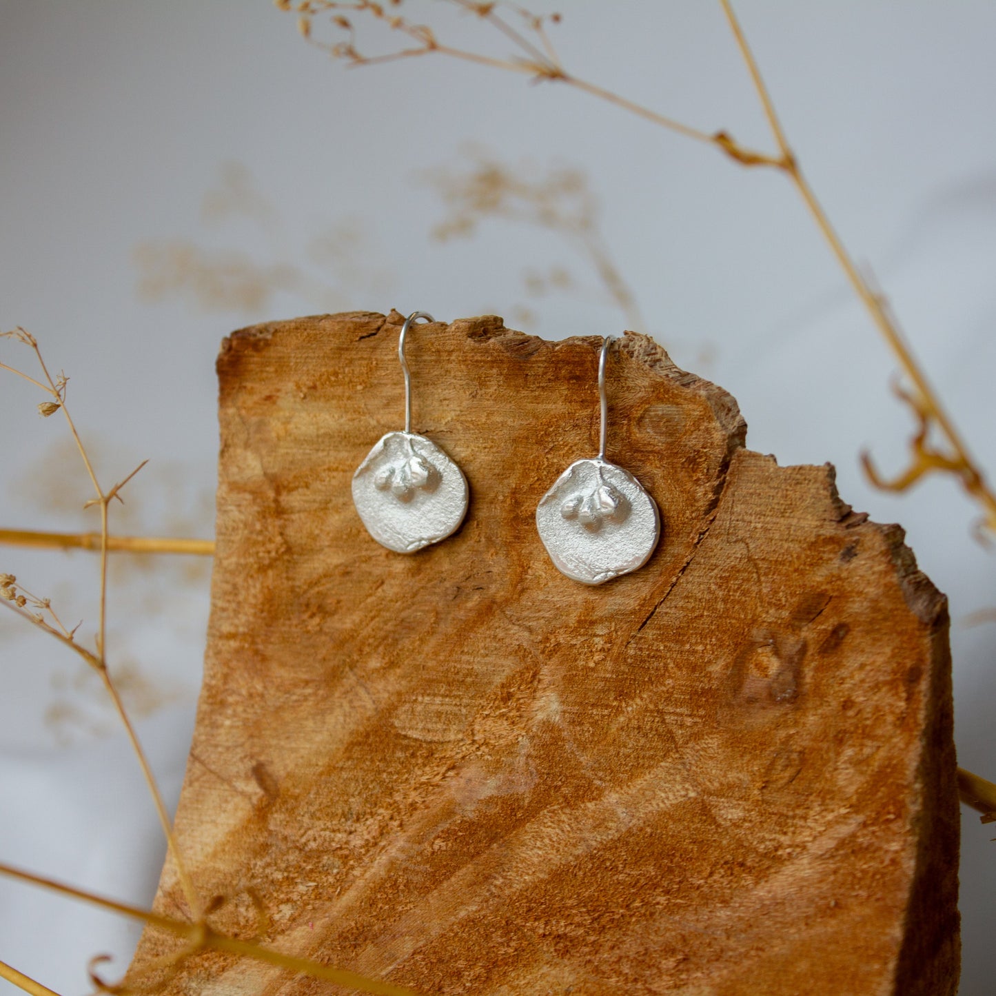 Andrea Mueller, Medium Floral Talisman Hook Earrings