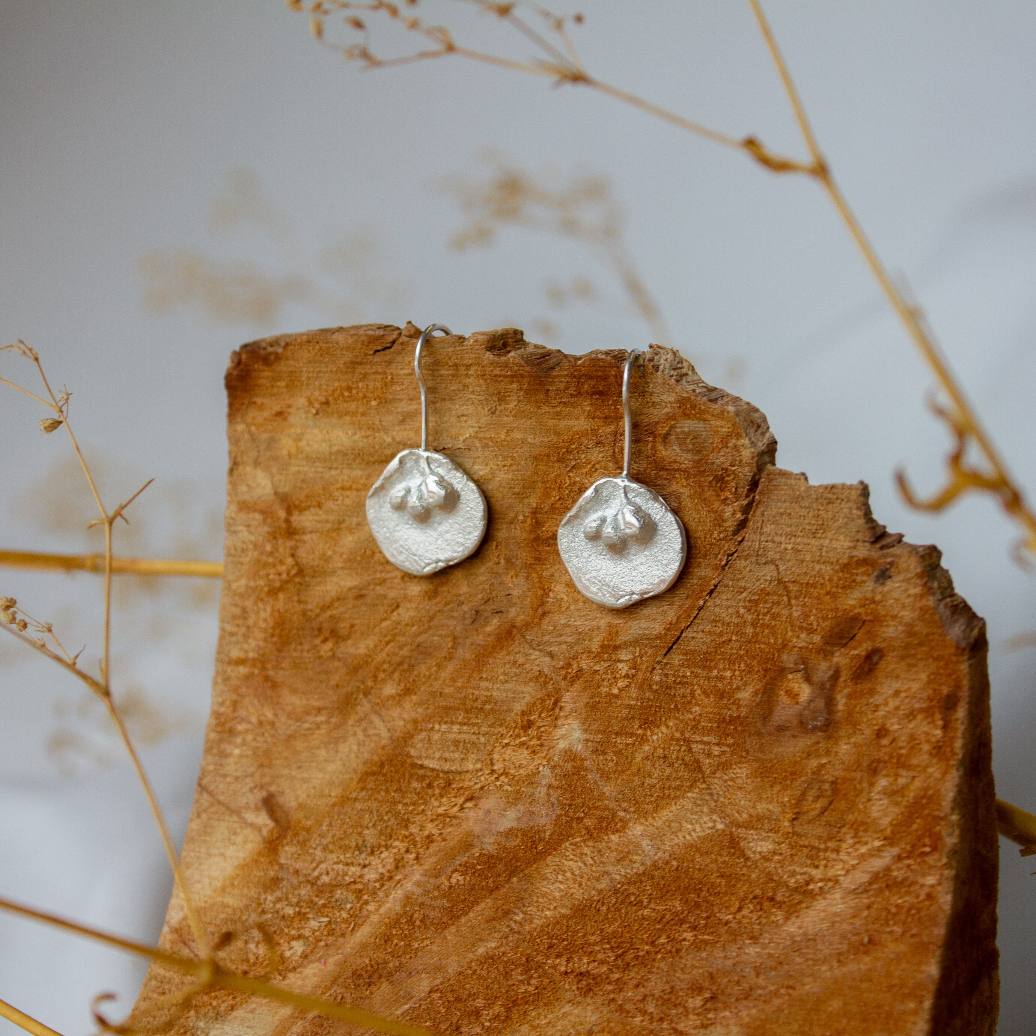 Andrea Mueller, Medium Floral Talisman Hook Earrings-2