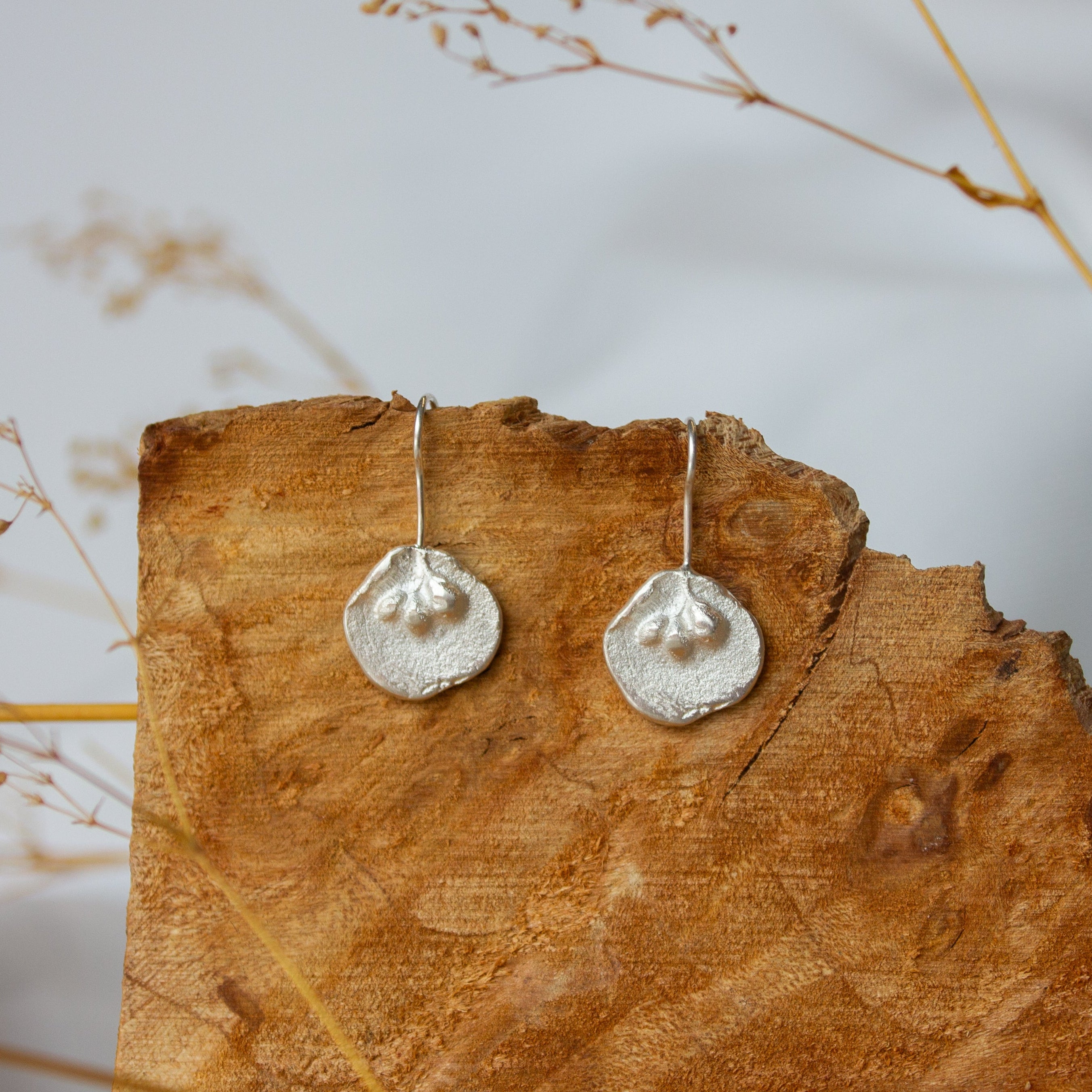 Andrea Mueller, Medium Floral Talisman Hook Earrings-1