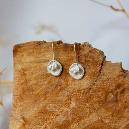 Andrea Mueller, Small Floral Talisman Hook Earrings