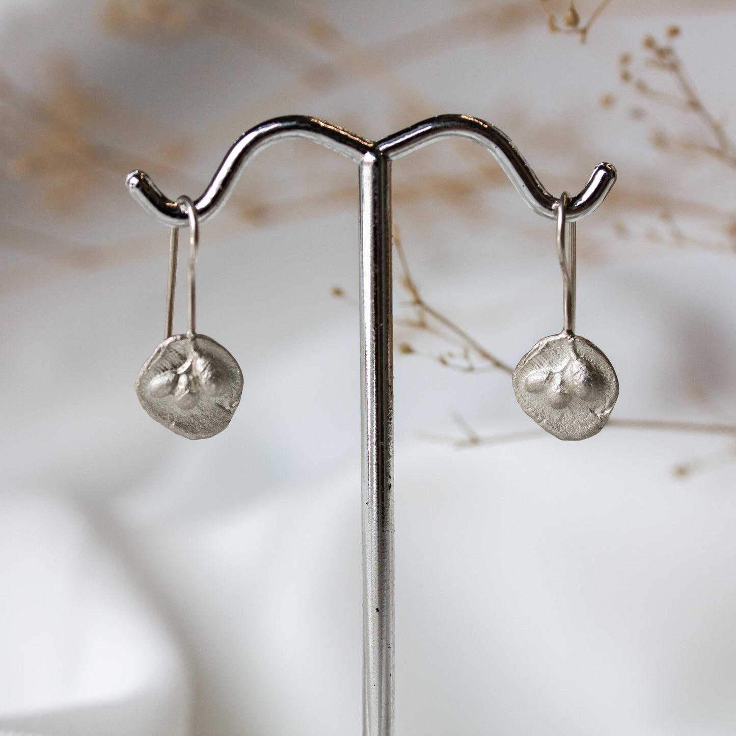 Andrea Mueller, Small Floral Talisman Hook Earrings