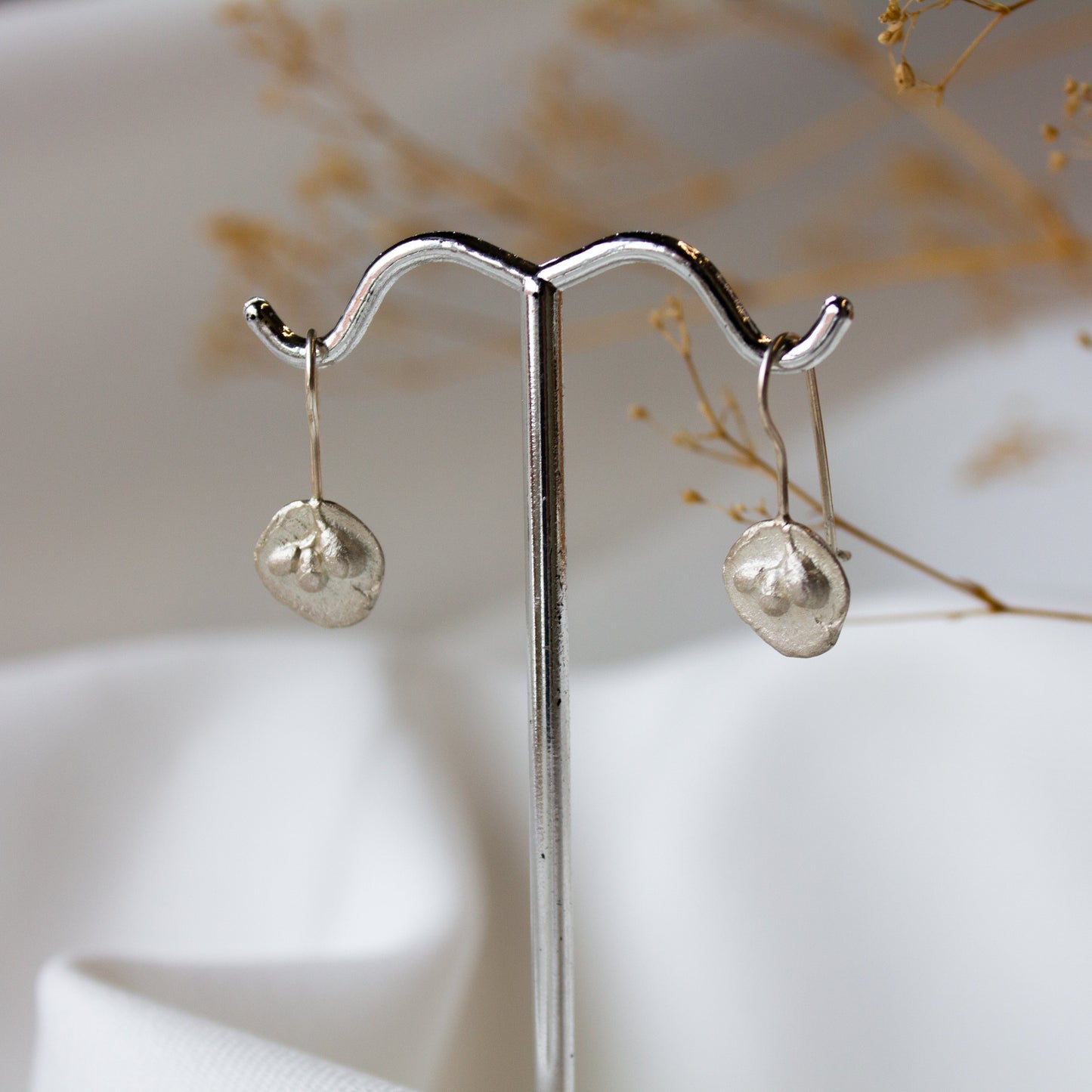 Andrea Mueller, Small Floral Talisman Hook Earrings