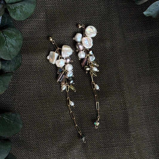 Brenda Wong, Waterfall Cluster Earrings