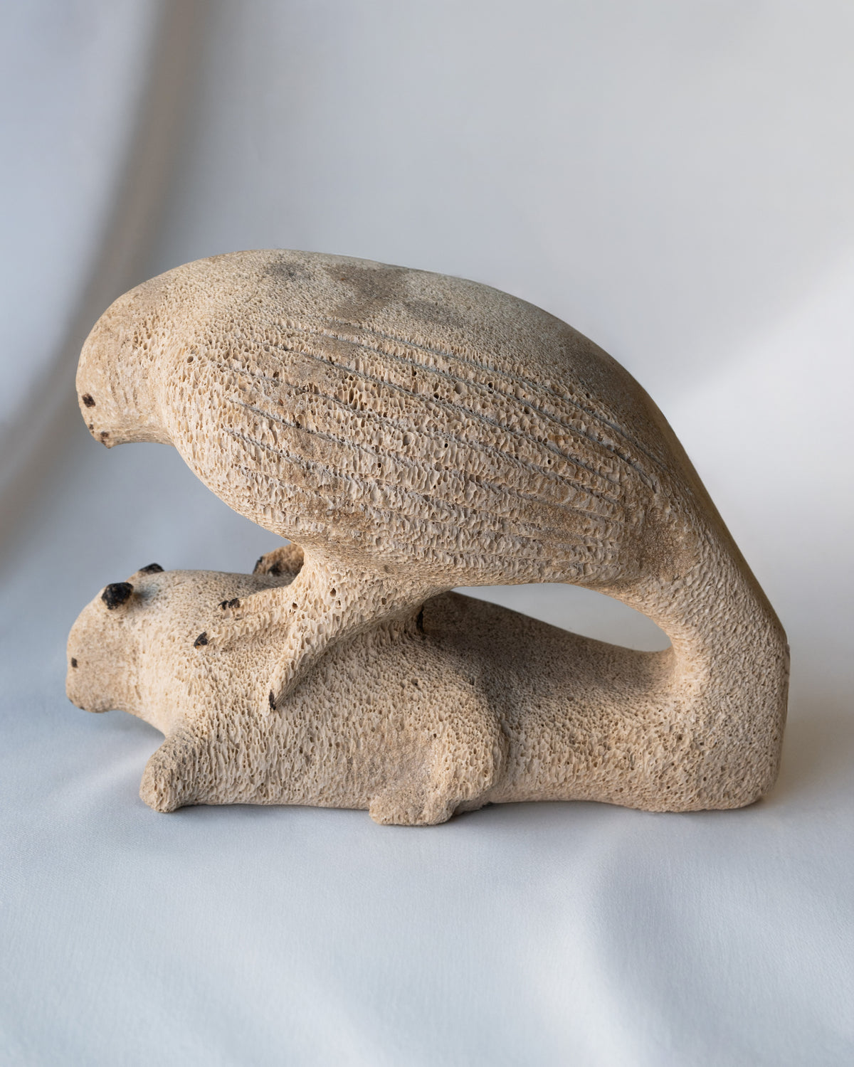 Owl and Lemming, Dave Irpiq (Evvala Inuit, Ikpiarjuk)-5
